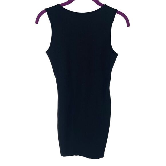 Monteau Women's Black and White Stripe Sheath Dress Small bodycon - Picture 5 of 9